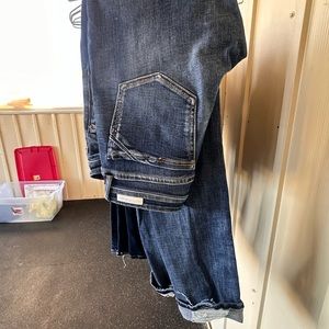 Straight leg Buckle Black jeans